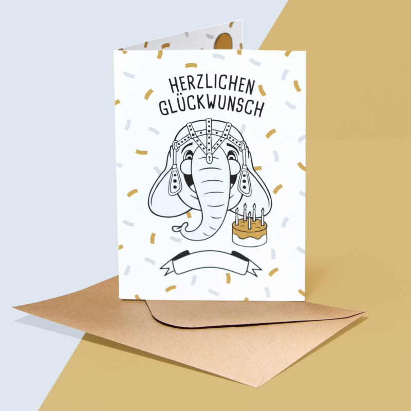 Tuffi Glückwunsch Karte